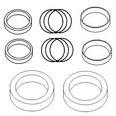 Aftermarket 835833M92 Hydraulic Cylinder Seal Kit Fits Massey Ferguson Loader Lift HYI40-0297